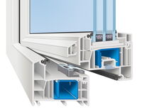 Cross section of AFINO-one PVCu window from Weru